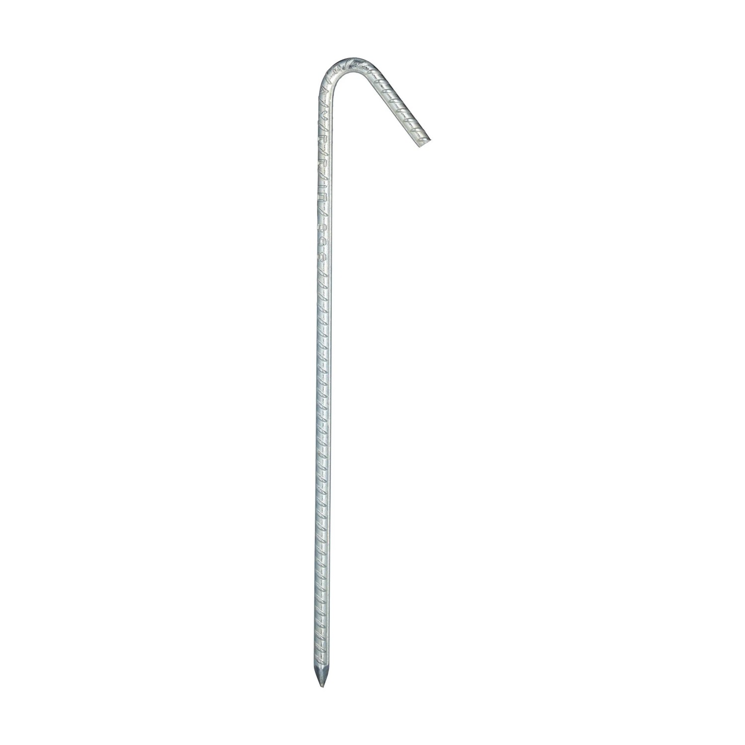 Relaxdays Bodenanker 10er Set Verzinkter Stahl Silber Stabil 39 cm x 6,5 cm x 1 cm