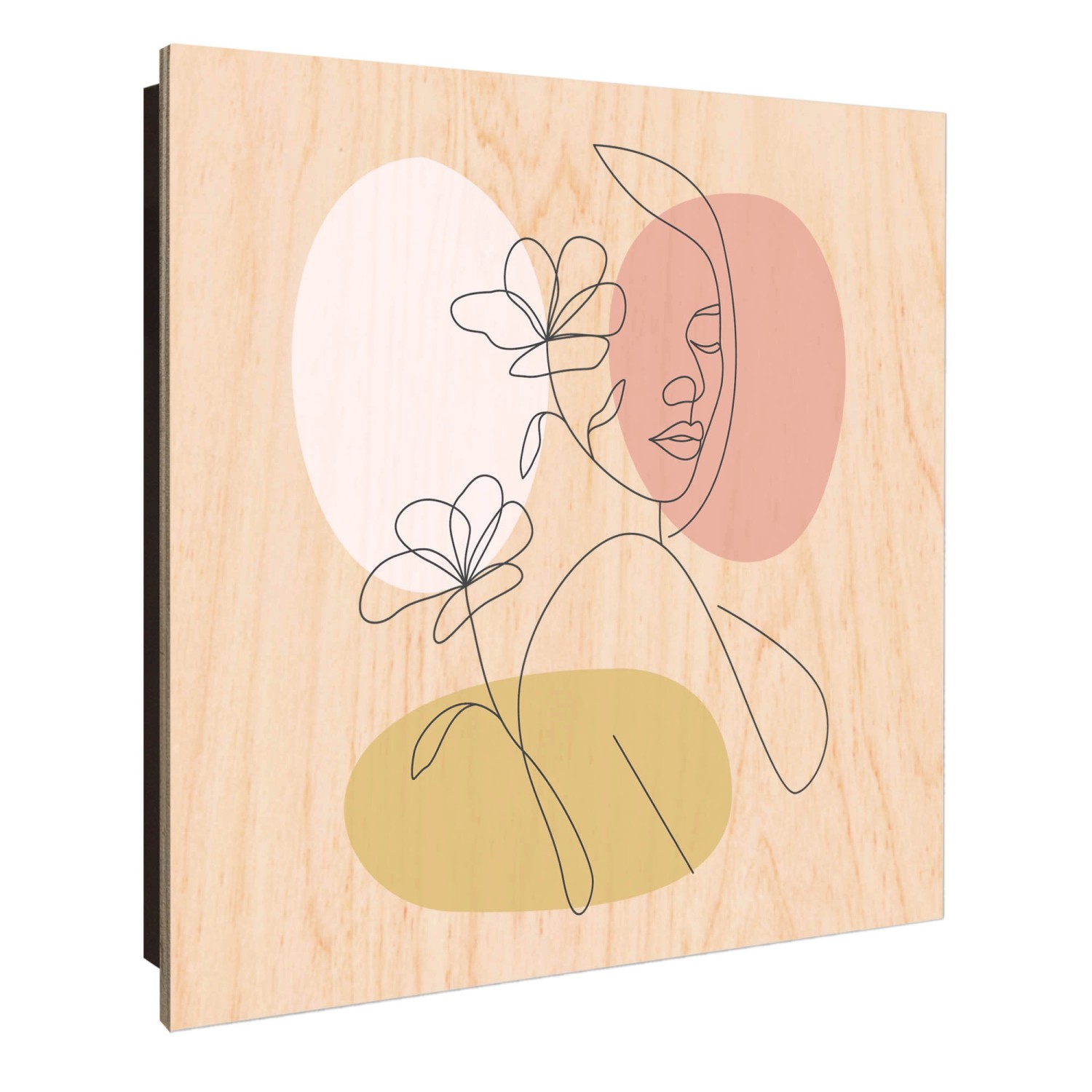 Banjado Schlüsselkasten Holz 30x30cm Schwarz Scharnier Rechts 50 Haken Desi günstig online kaufen
