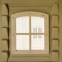 Detailansicht Fenster des Duramax Kunststoff-Gartenhauses WoodBridge Plus 7,6 m².