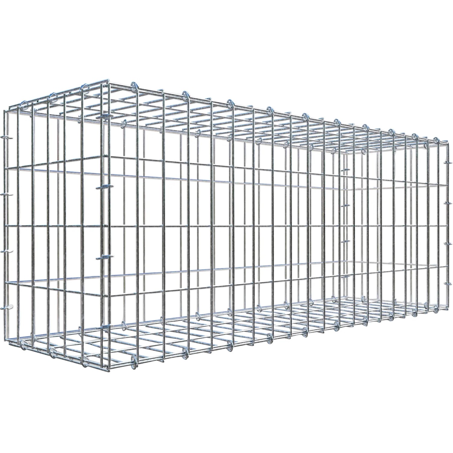 Gabiona C-Ring-Gabione 40 x 100 x 30 cm Maschenw 5 x 10 cm