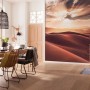 Komar Vlies Fototapete God Rays mit Wüstenmotiv im Esszimmer, 200x250 cm.
