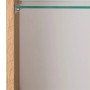 Innenansicht Held Möbel 3D-Spiegelschrank Salerno 80 cm Wotaneiche mit Glasböden.