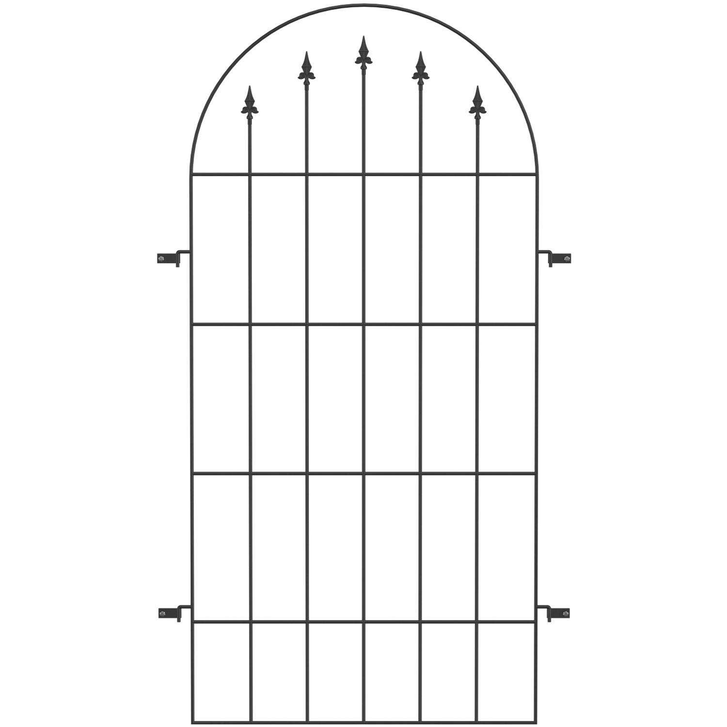 Eleo Rankgitter Edera 210 cm x 108 cm Schwarz
