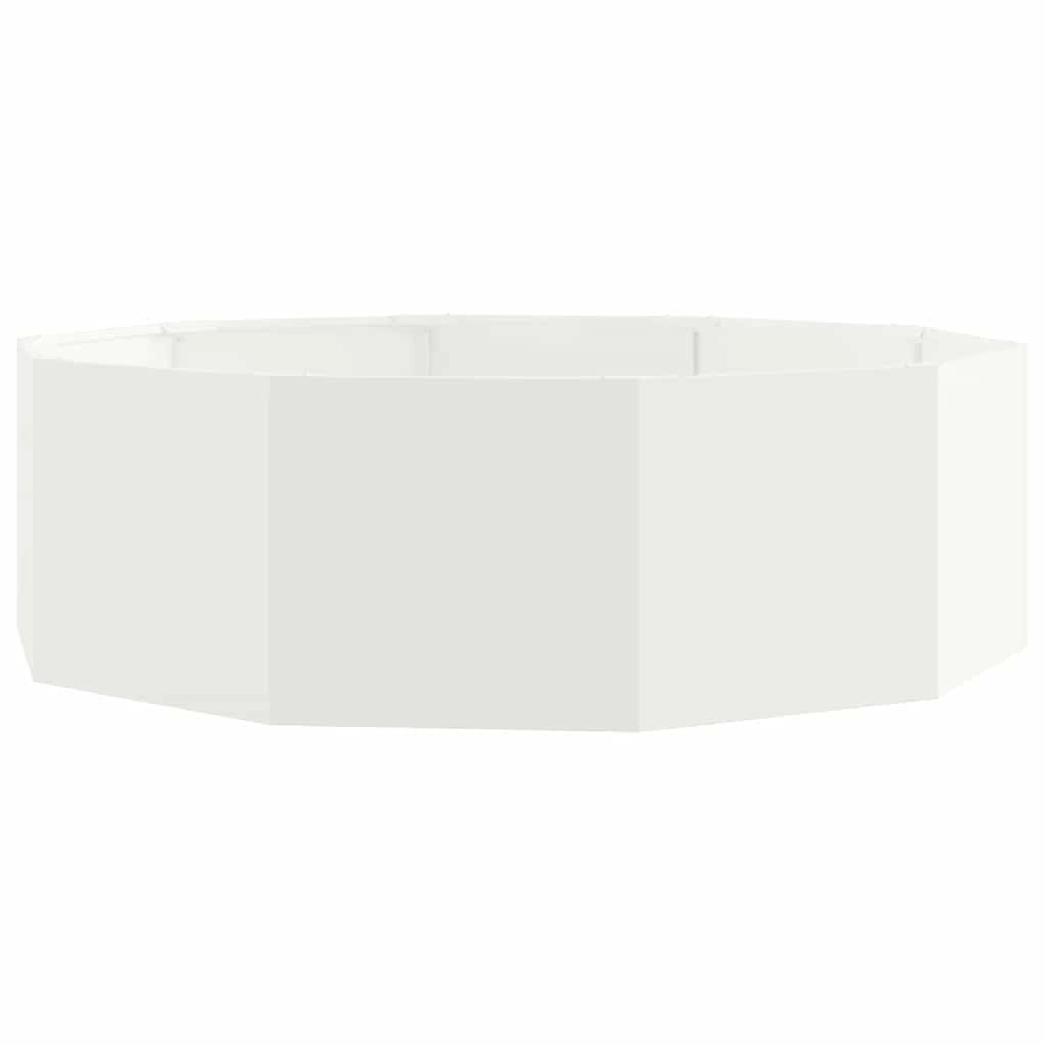 vidaXL Pflanzkübel Weiß 120 x 120 x 35 cm Stahl 883725 günstig online kaufen