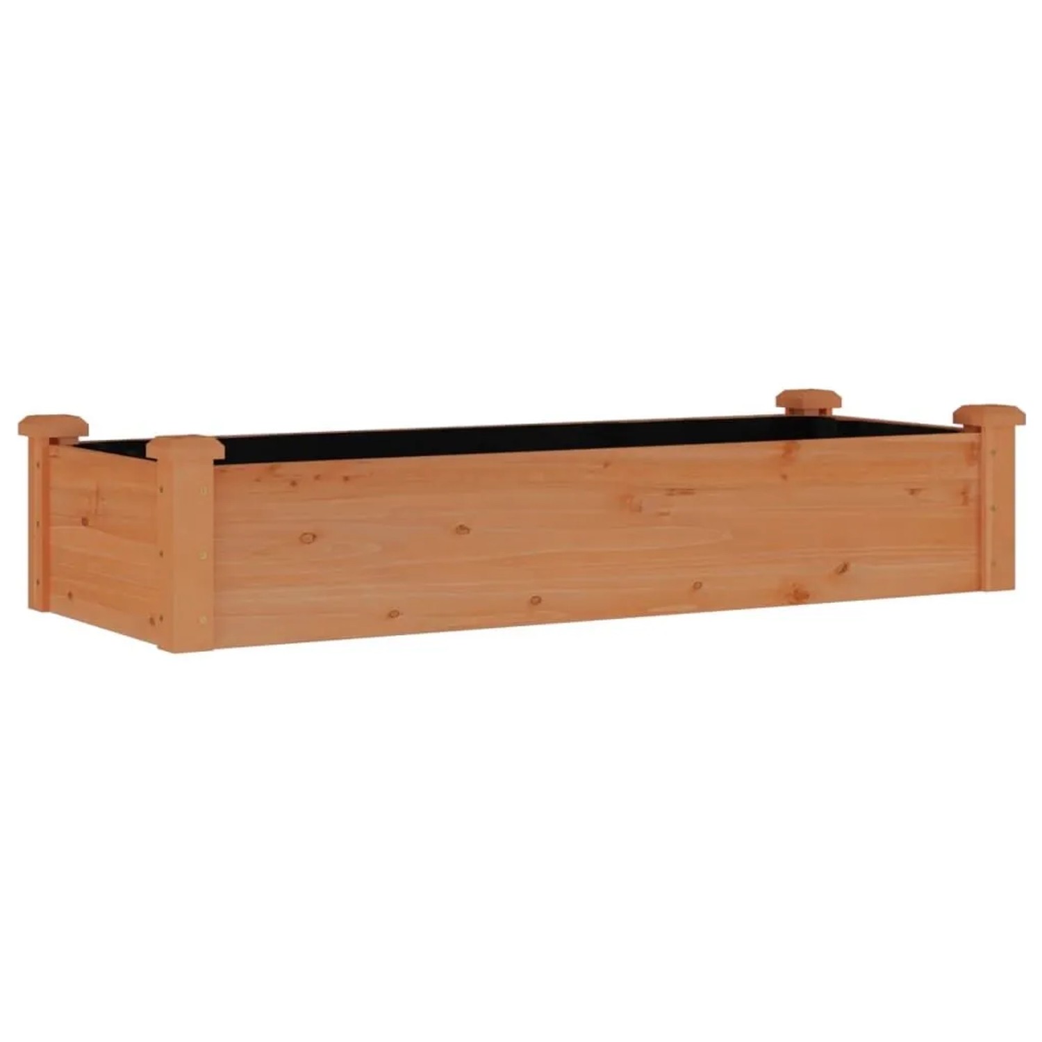 vidaXL Hochbeet mit Einsatz Braun 120x45x25 cm Massivholz Tanne 364287