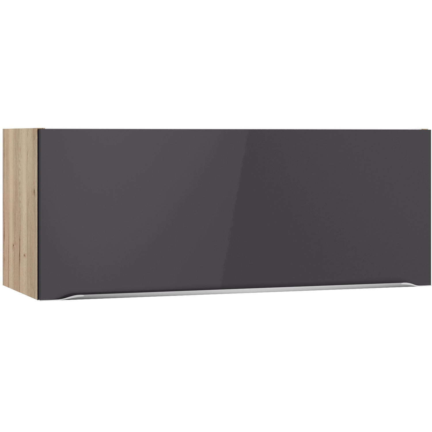 Optifit Oberschrank Linus984 90 cm x 35,2 cm x 34,9 cm Anthrazit-Wildeiche günstig online kaufen