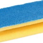 Vileda Glitzi Jumbo Sanft Reinigungsschwamm, blau-gelb, mit Griffrille.