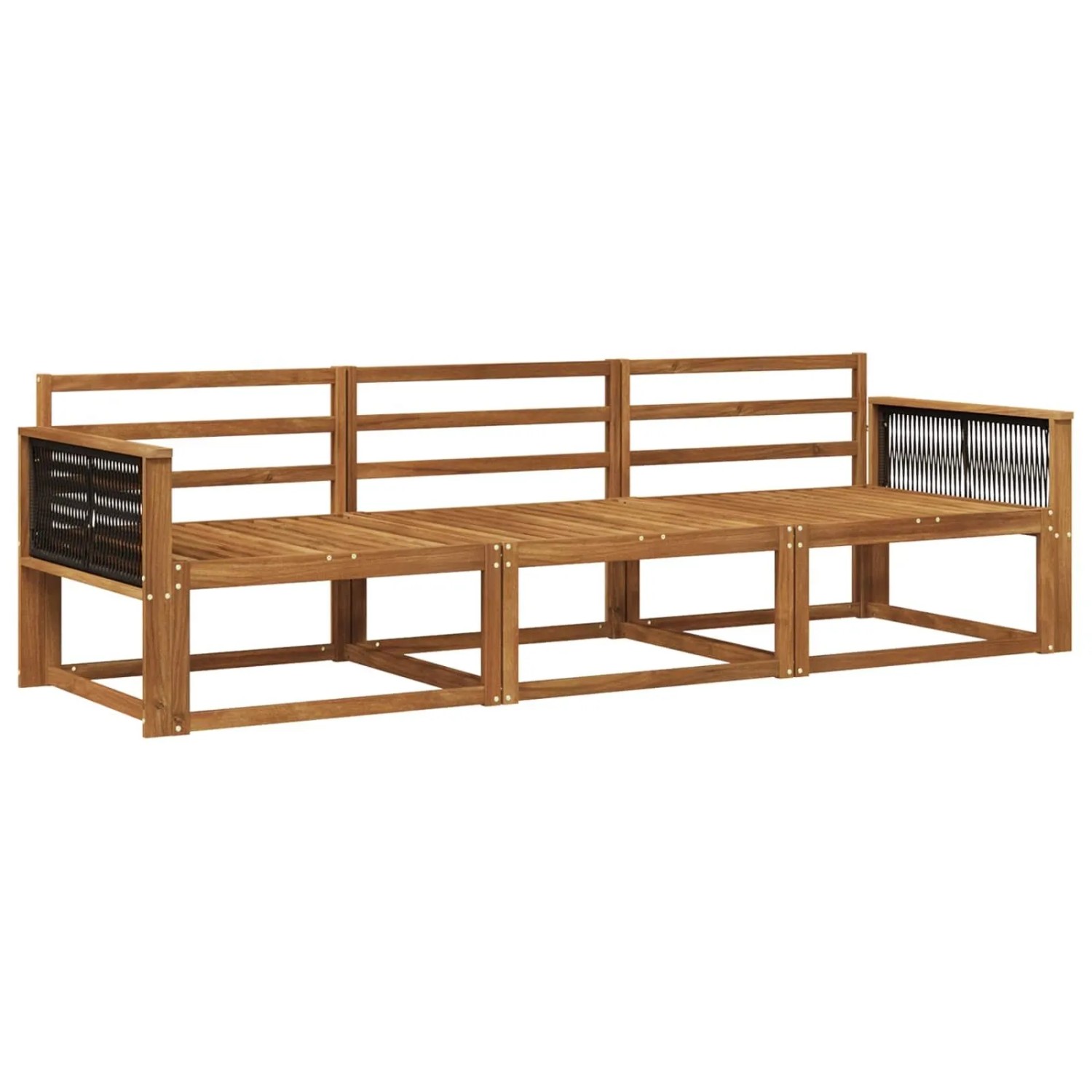 vidaXL Outdoor-Sofagarnitur 3 Stk Natur Massivholz Akazie 3382302