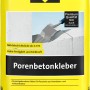 Gelber Sack Sakret Porenbetonkleber 10 kg für Porenbetonsteine.