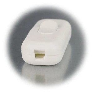 EGB Schnurschalter Wipp-Zwischenschalter Weiß 2A 230V