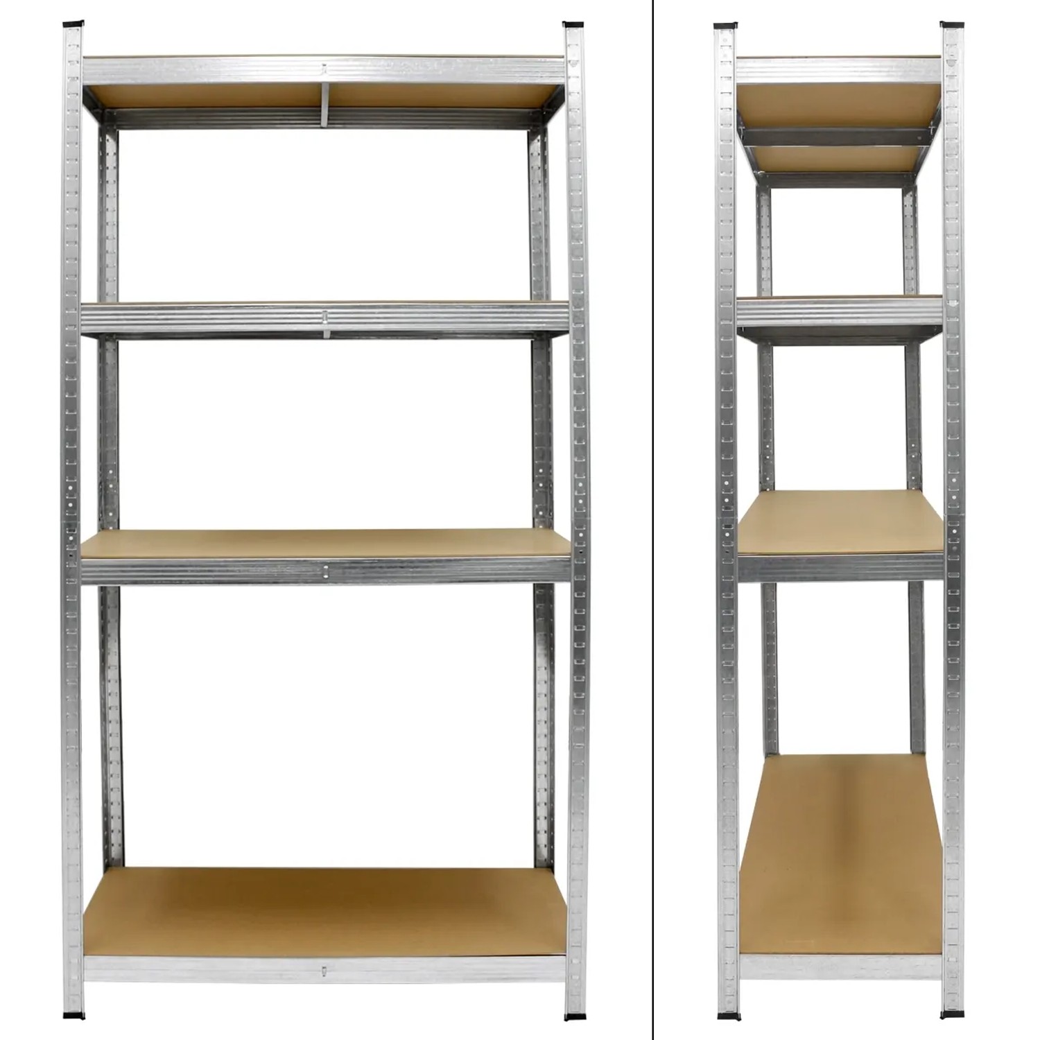 ECD Germany Werkstattregal, 160x80x40cm, Metallregal mit 4 MDF-Platten, bis 320kg belastbar.