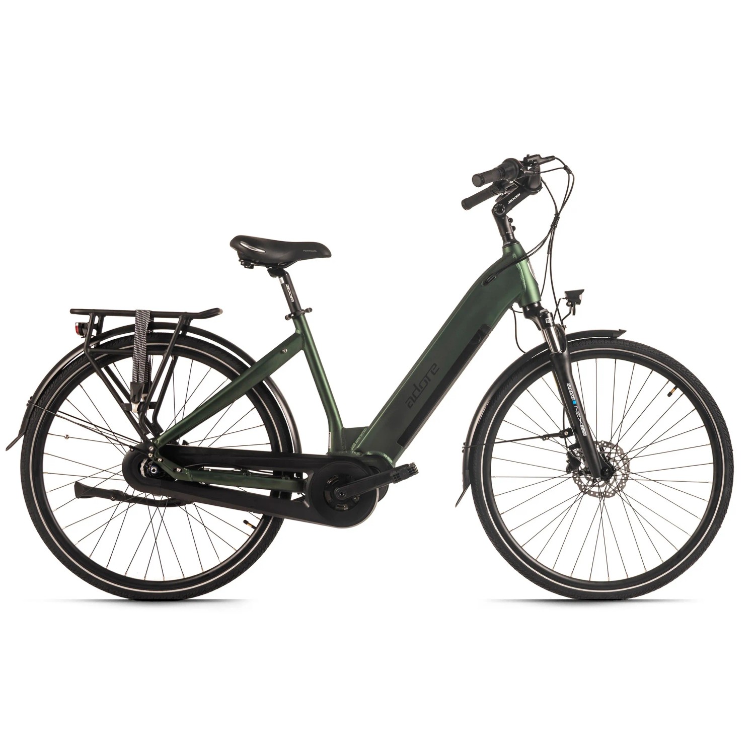 Adore E-Citybike 28 Zoll Alu Cityfahrrad Cx-280 Mittelmotor 75NM 15Ah British Green