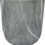 Schwarzer Übertopf Ø 14 cm in Marmoroptik für den Innenbereich.
