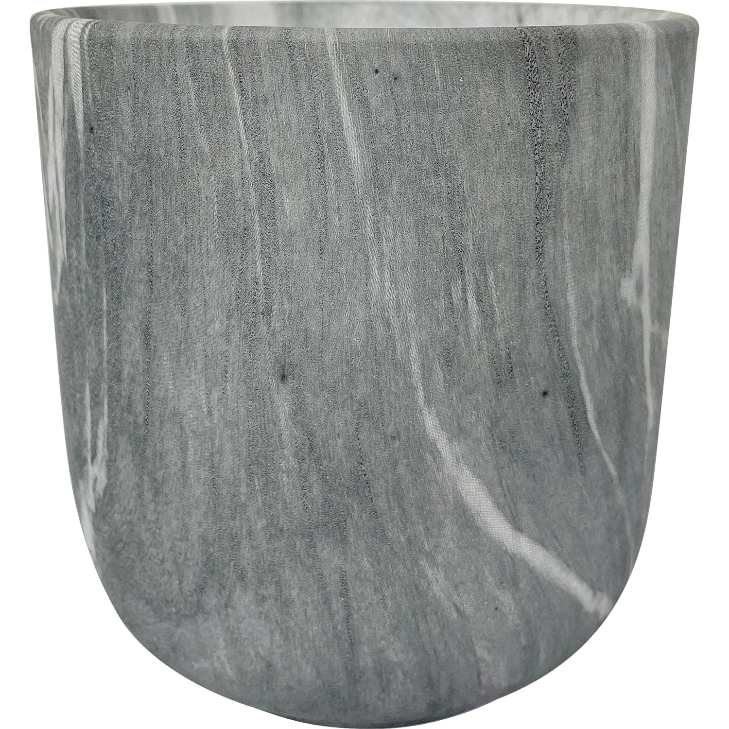 Übertopf Ø 14 cm Marmoroptik Schwarz