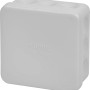 Weißer Abzweigkasten 80x80x37 mm IP55 für Elektroinstallation.