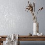 Weiße Vliestapete in Betonoptik mit Glanzeffekt von Marburg, modernes Design für Wohnräume.