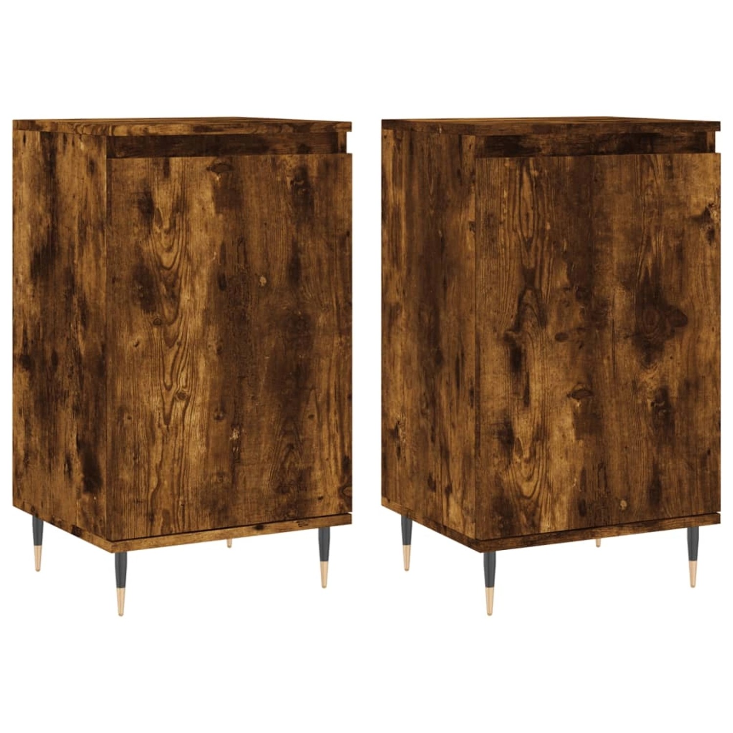 vidaXL Sideboards 2 Stk Räuchereiche 40x35x70 cm Holzwerkstoff 831047 günstig online kaufen