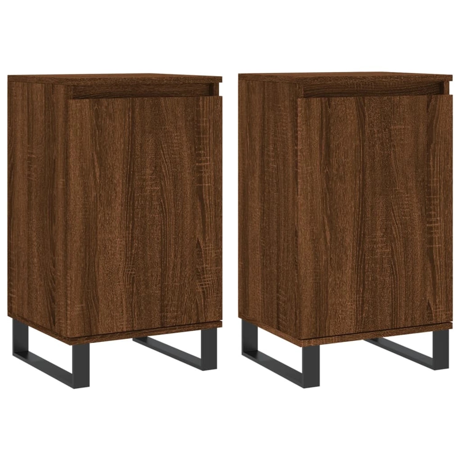 vidaXL Sideboards 2 Stk Braun Eichen-Optik 40x35x70 cm Holzwerkstoff 831083 günstig online kaufen
