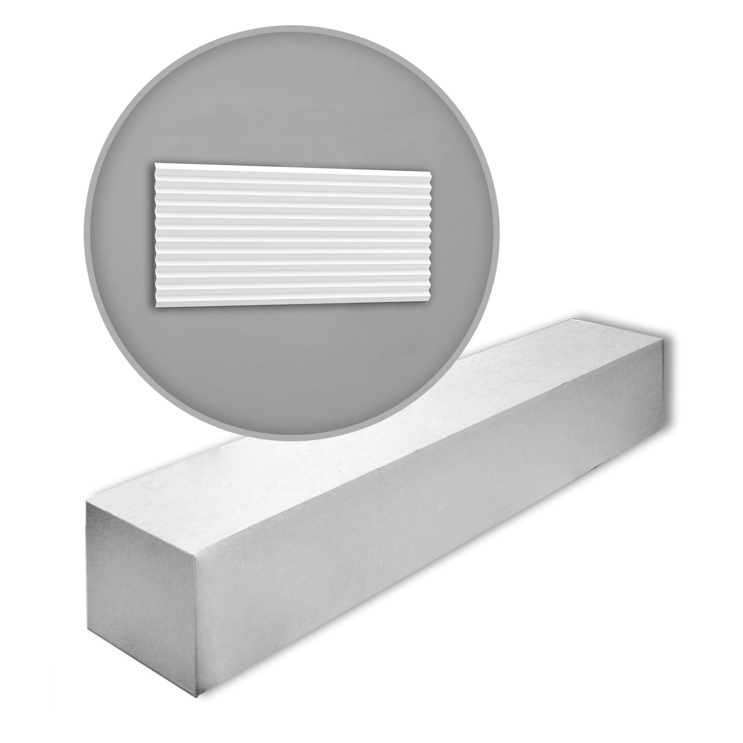 Thumbnail - ORAC DECOR W108-Box MODERN 3D Wandpaneele 1 Karton mit 10 Zierlementen 20 m Weiß