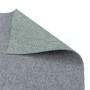 Grauer Snapstyle Kunstrasen Rasenteppich Kingston 400x100cm mit Noppen und grüner Drainagefunktion.