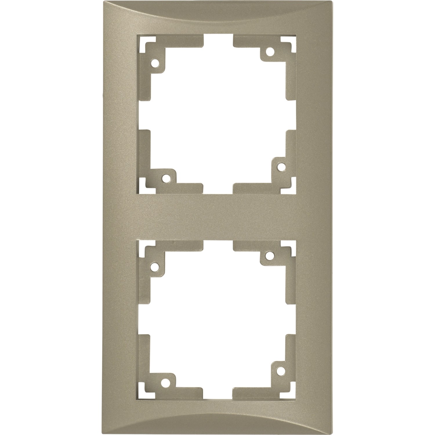OBI 2-fach Rahmen Metallic Braun