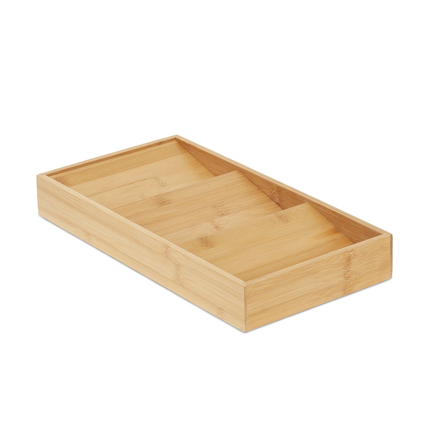 Relaxdays Gewürzregal Bambus Natur Schräg 5 cm x 20 cm x 38 cm 0,7 kg