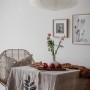 PR Home Yuni Pendelleuchte aus Reispapier, skandinavisches Design, elliptische Form.