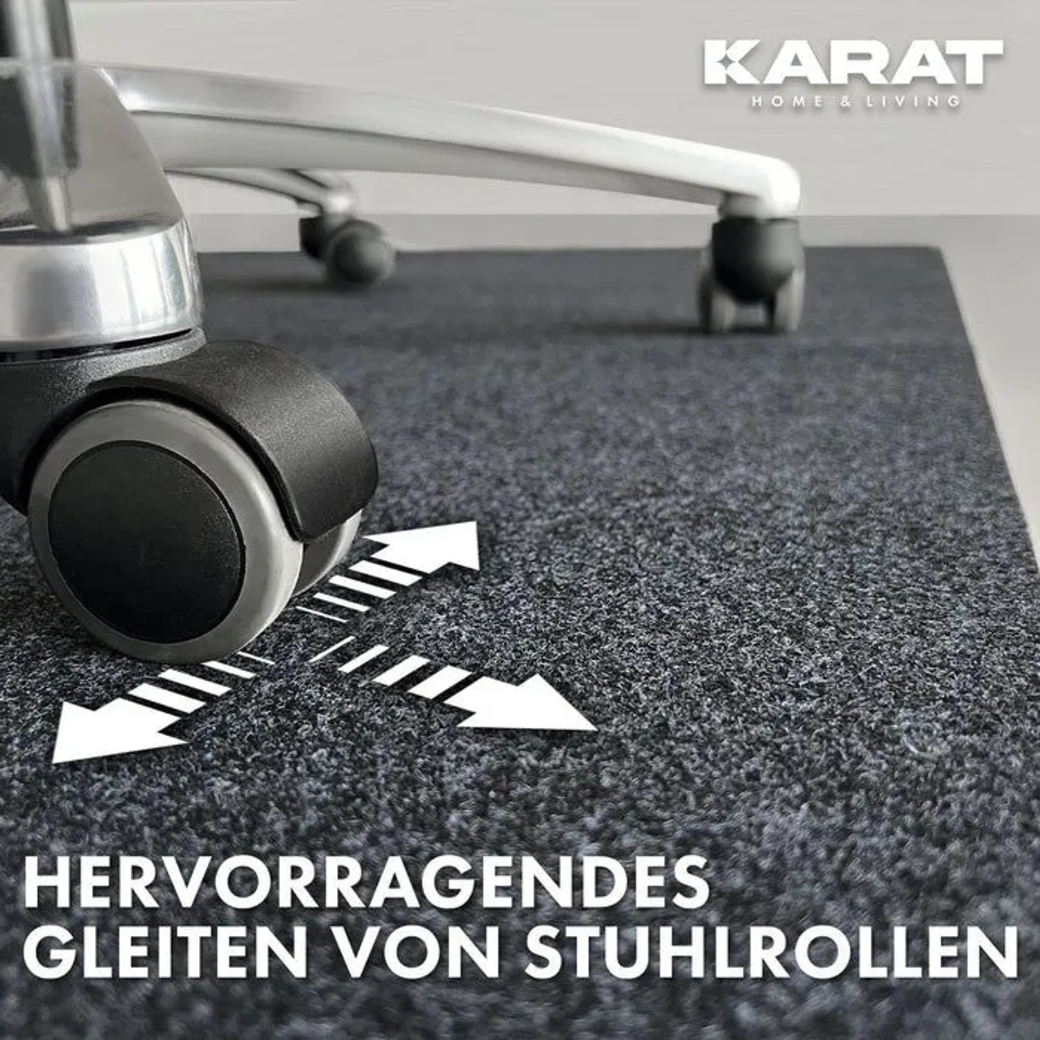 Floordirekt Bodenschutzmatte Viking Polyester Rutschhemmend Dunkelgrau 100 x 120 cm_6