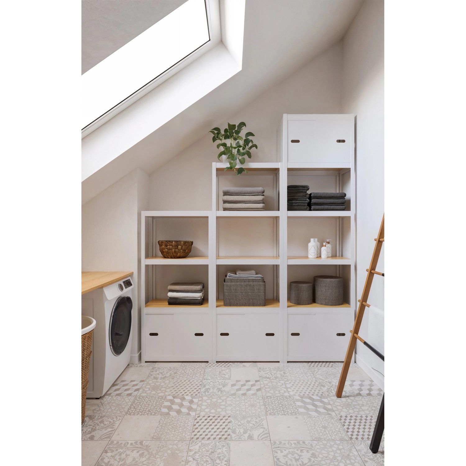 Ar Shelving Lochwand Rivet Style S 43 x 37 cm Grauweiß FSC®_8