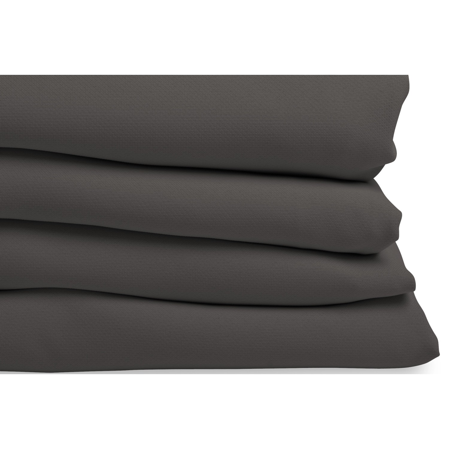 Moondream Lärmschutzvorhang, dunkelgrau, mit Faltenband, gestapelt. Blickdichter Fenstervorhang.