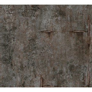 Dunkelgraue AS Creation Vliestapete in Betonoptik mit leicht strukturierter Oberfläche.