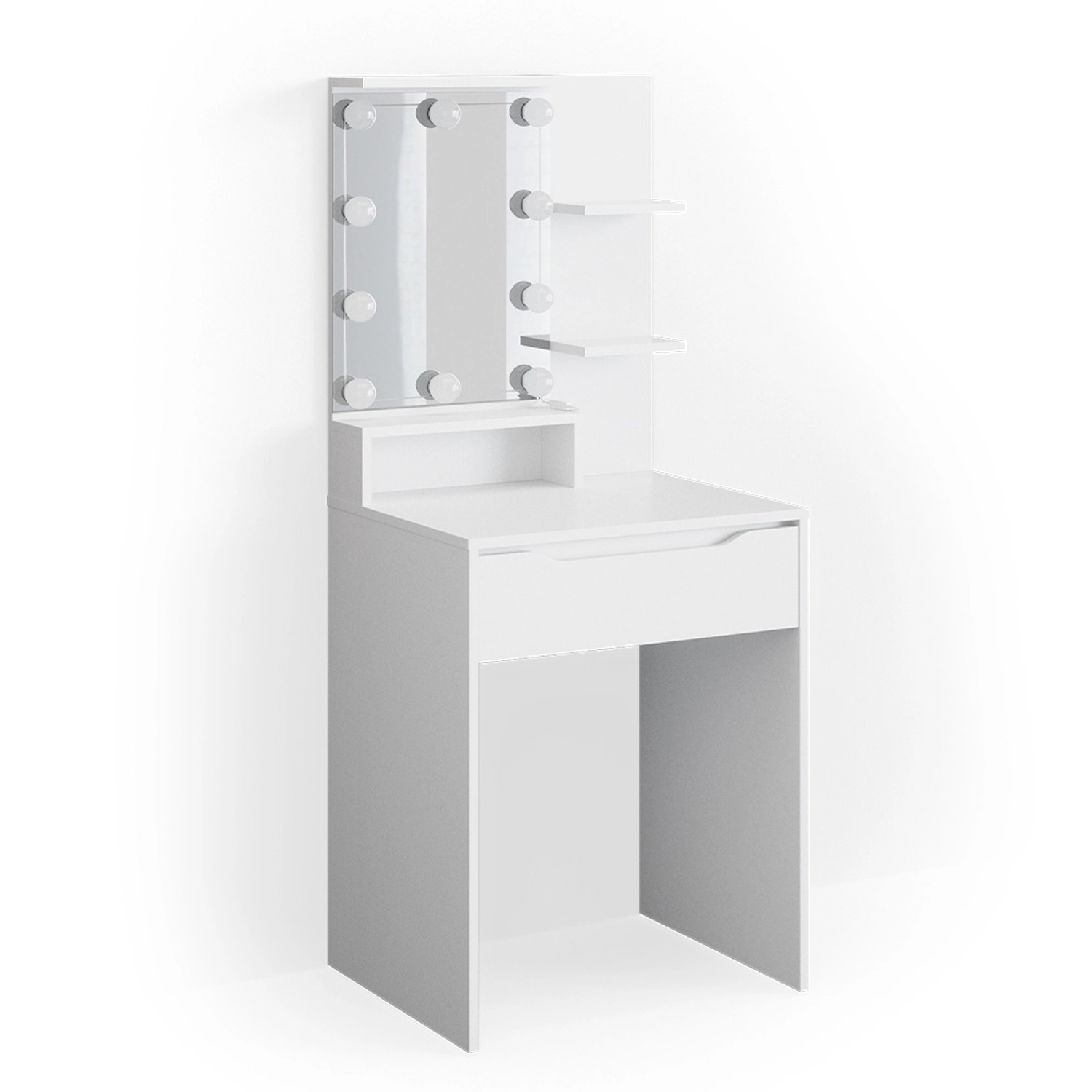Vicco Schminktisch Ruben Weiß 60 cm mit LED Beleuchtung günstig online kaufen