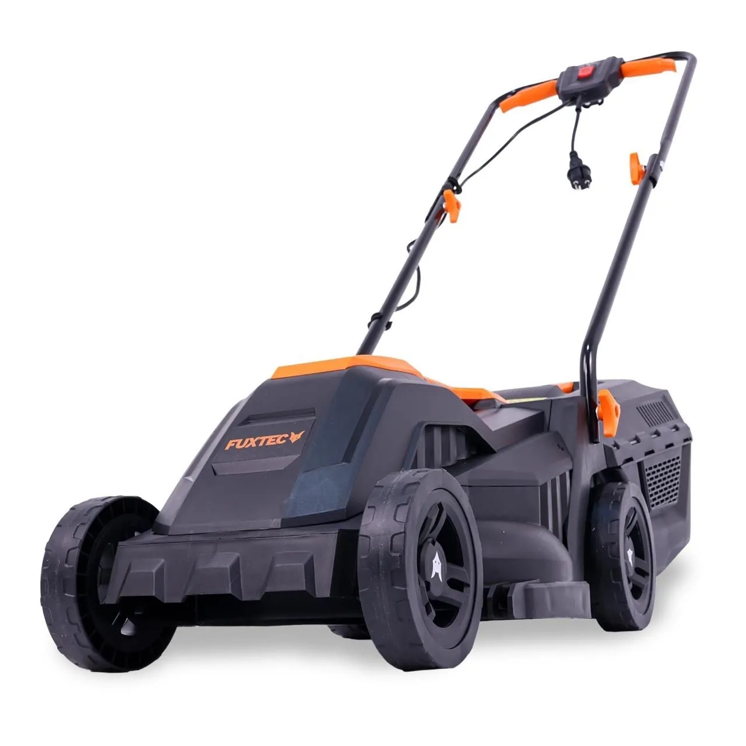 FUXTEC Elektro Rasenmäher 9 Kg mit Kabel FX-RME33 33 cm Schnittbreite 30 L Fangkorb 220 V