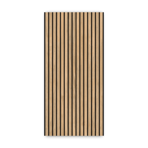 Walllux Duschrückwand Eiche Streifen, 100x210 cm, Alu-Verbund für Bad & Dusche.