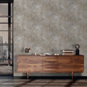 Sanders & Sanders Tapete Beton-Optik Grau. Dekorative Papiertapete für modernen Industrie-Look im Wohnraum.