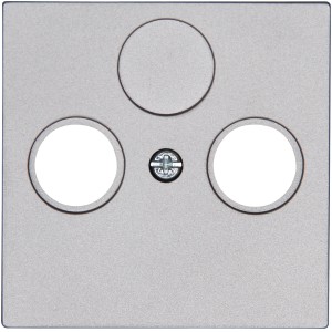 Kopp Antennenabdeckung 2-fach Athenis Stahlfarben für TV & RF