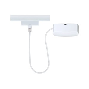Paulmann URail Einspeisung Zigbee 3.0, signalweiß, mit 1m Kabel und Controller für LED-Schienensysteme.