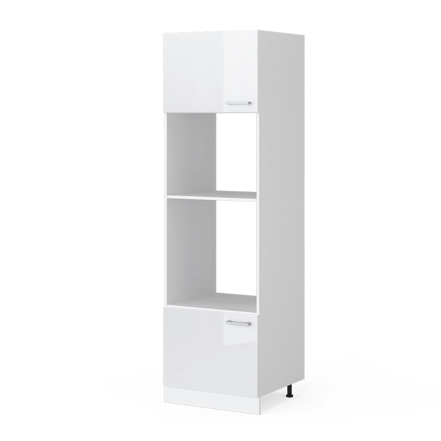 Vicco Mikrowellenschrank R-Line Weiß Hochglanz/Weiß 60 cm