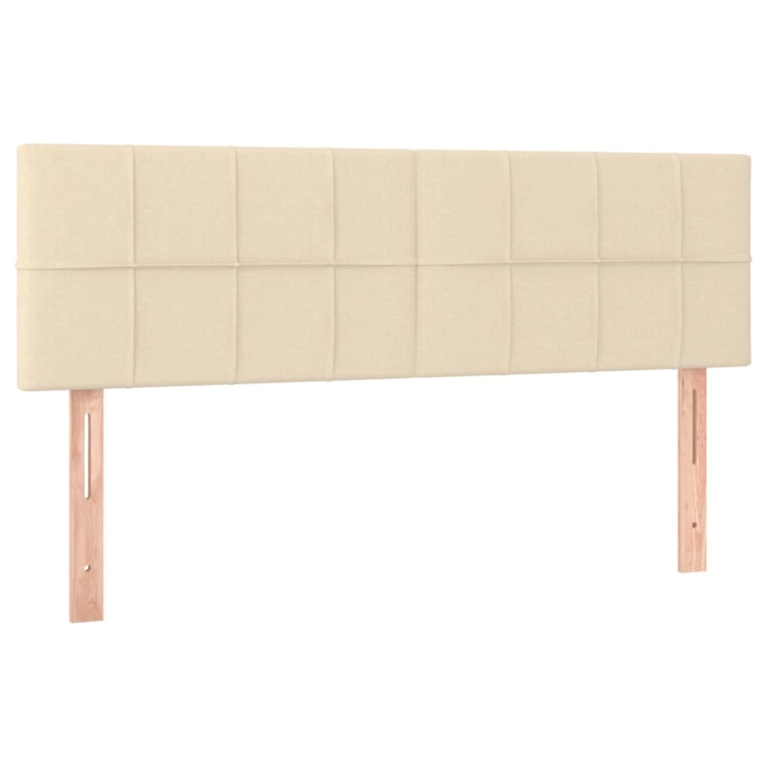 vidaXL LED Kopfteil Creme 144x5x78/88 cm Stoff 3121615