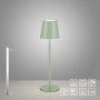 Grüne LED-Akku-Tischleuchte Euria von Just Light, 37 cm hoch, dimmbar, für Innen & Außen.