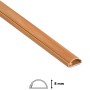 D-Line Kabelkanal, 16x8mm, Holzoptik, 2m Länge. Zur dezenten Kabelverlegung im Innenbereich.