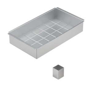 Relaxdays Backform Zahlen und Buchstaben Aluminium Silber Verstellbar 5,5 cm x 31,5 cm x 18 cm 470 g