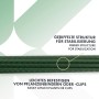 Detailaufnahme von grünen KARAT Pflanzenstäben (10er-Set) mit geriffelter Oberfläche zur Stabilisierung.