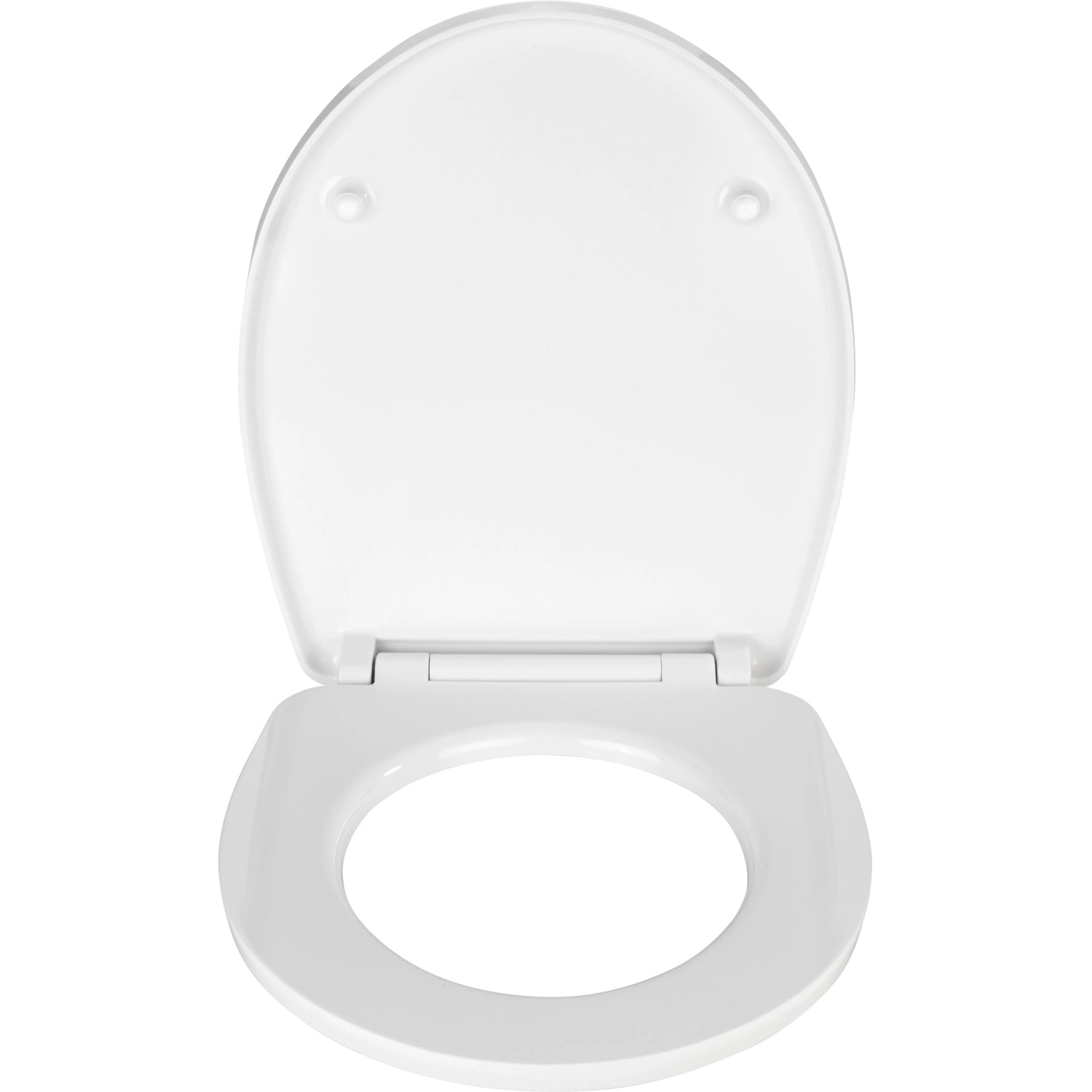 Wenko WC-Sitz Frog News aus Duroplast, weiße Klobrille mit Absenkautomatik.