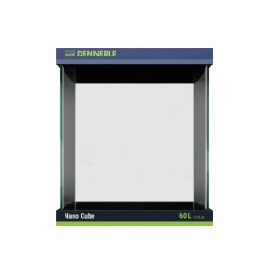 Dennerle Nano Cube 60 l Aquarium mit Panoramaecken, ideal für Aquascaping und Garnelen.