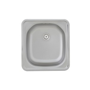 Respekta Einbauspüle Dallas, 465x435 cm, Edelstahl Einzelbecken für 40 cm Unterschrank.