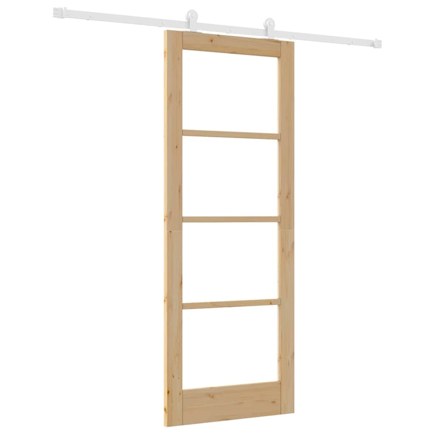 vidaXL Schiebetür ORKDAL Braun 78 x 202 cm Holz und Metall 3332075 günstig online kaufen
