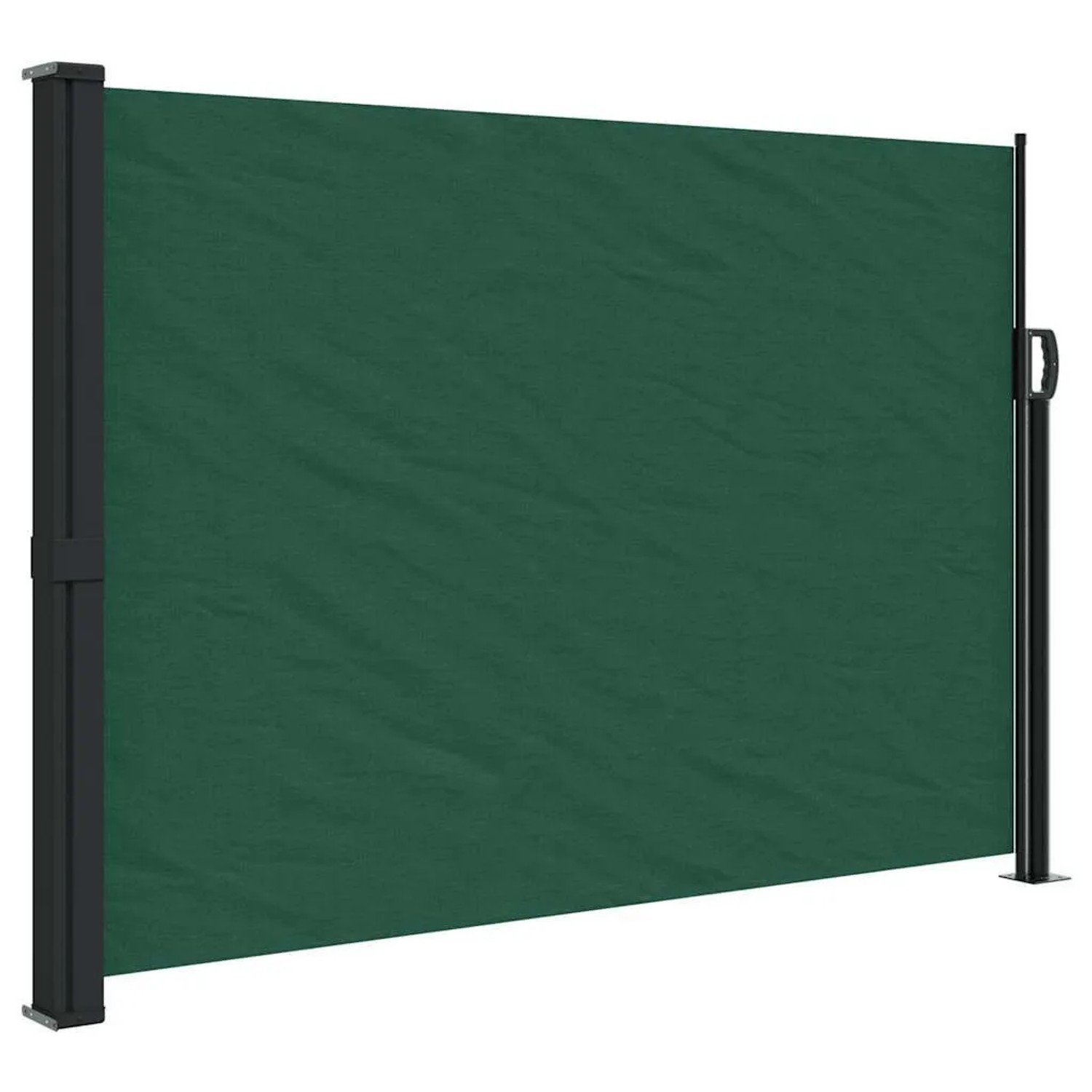 vidaXL Seitenmarkise Ausziehbar Dunkelgrün 140x500 cm 4004425
