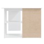 vidaXL Eckschreibtisch Weiß 145x100x76 cm Holzwerkstoff 801089_7