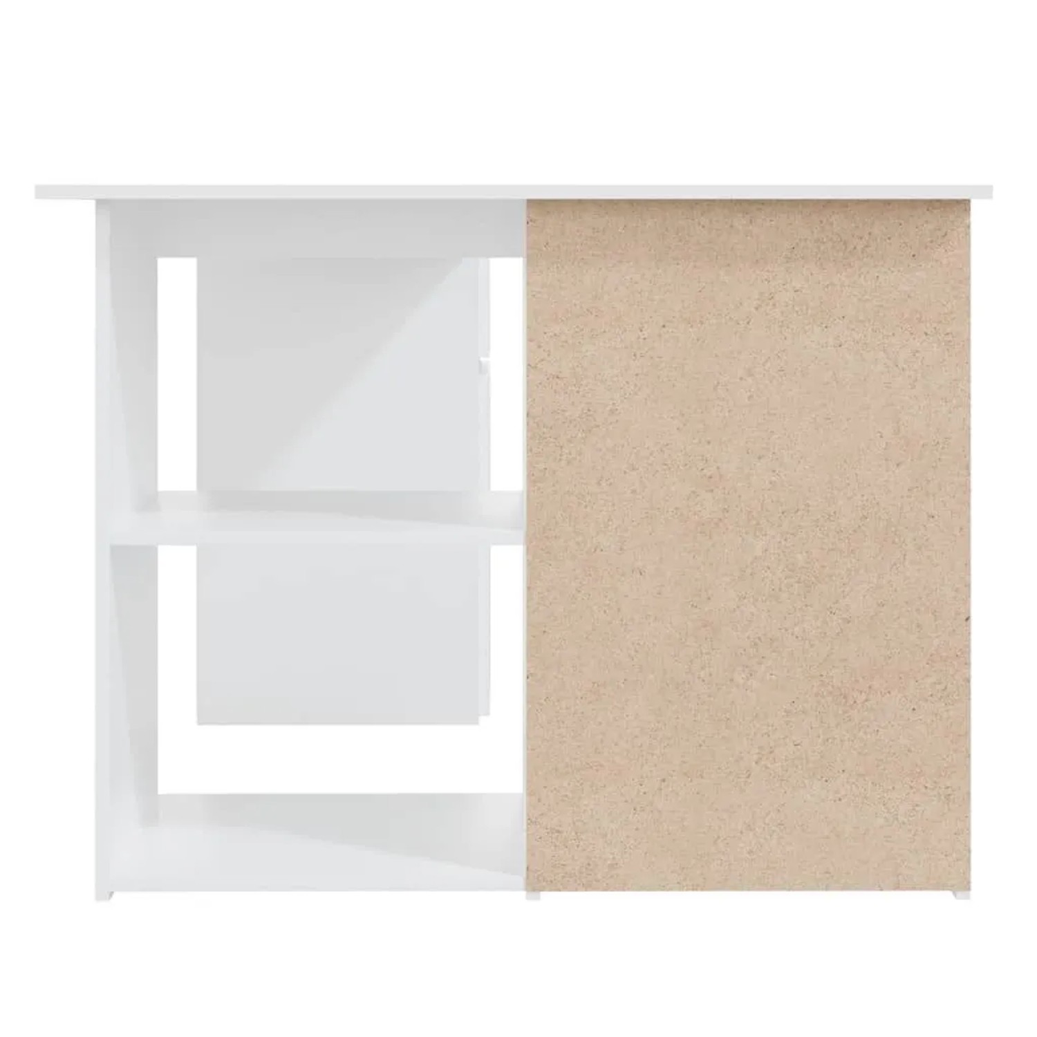 vidaXL Eckschreibtisch Weiß 145x100x76 cm Holzwerkstoff 801089_7